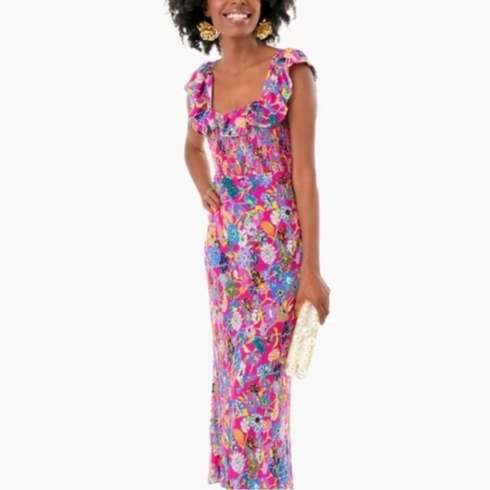 Tanya Taylor Multicolor Floral Dress